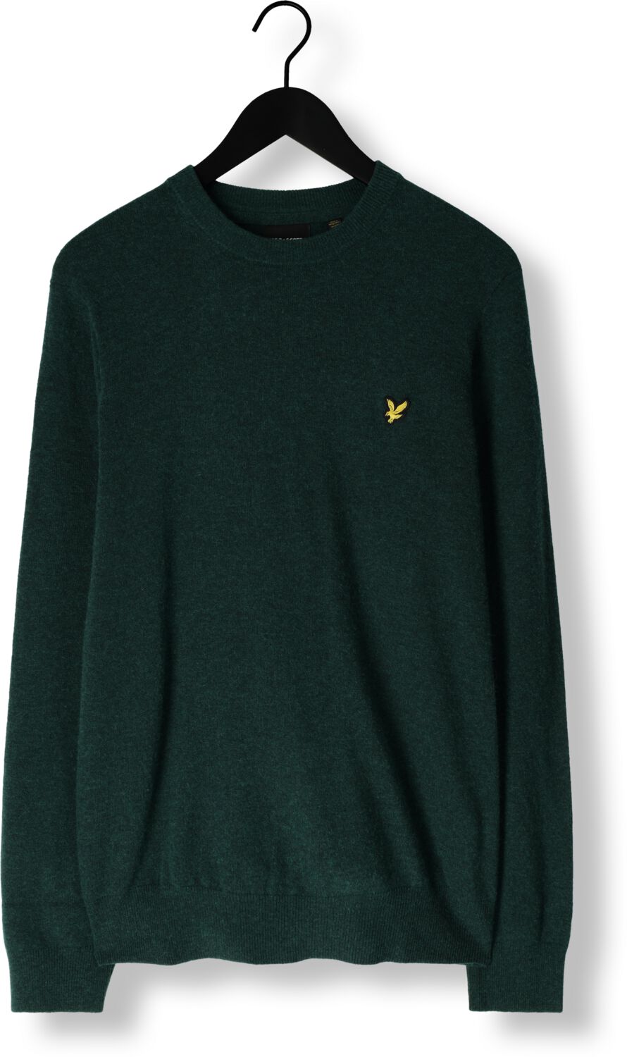 LYLE & SCOTT Heren Truien & Vesten Lambswool Blend Crew Neck Jumper Groen