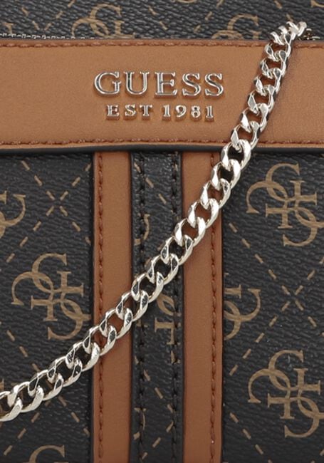 Bruine GUESS Schoudertas KASINTA DOUBLE ZIP POUCH Bruine GUESS Schoudertas KASINTA DOUBLE ZIP POUCH - large