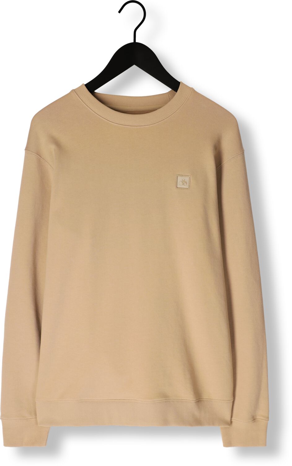 SCOTCH & SODA Heren Truien & Vesten Badge Logo Crew Sweatshirt Zand