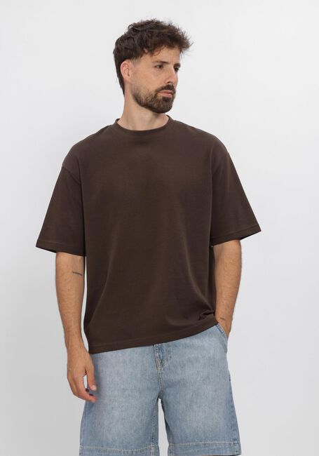 Bruine SELECTED MEN T-shirt SLHLOOSEOSCAR SS O-NECK TEE NOOS - large