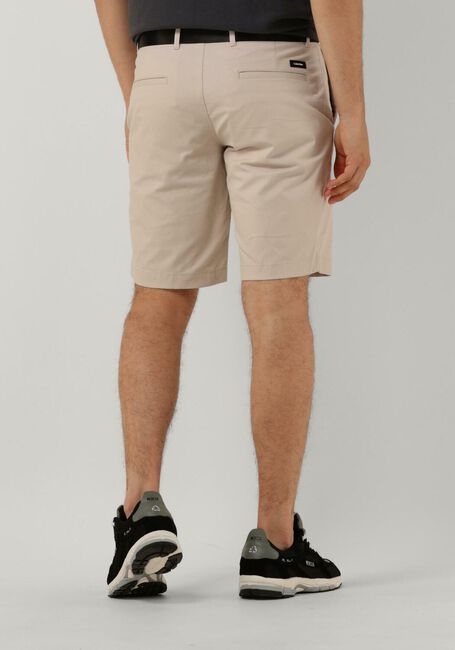 Beige CALVIN KLEIN Korte broek MODERN TWILL SLIM SHORT BELT - large