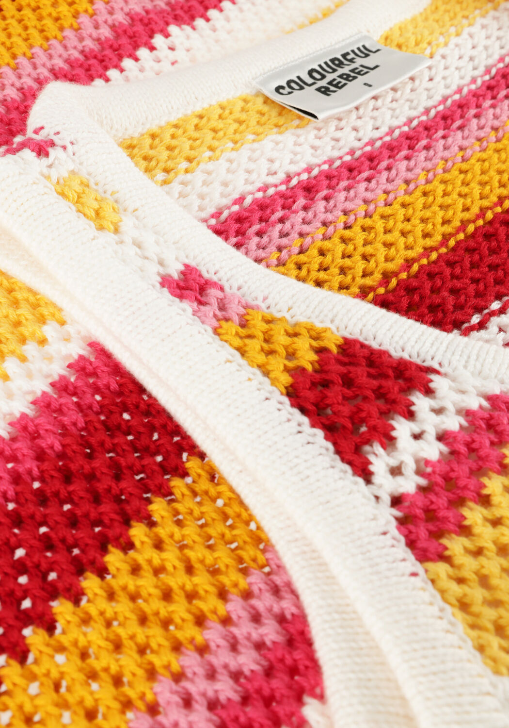 Multi COLOURFUL REBEL Maxi jurk ALIZEE CROCHETTE STRIPE MAXI DRESS - large