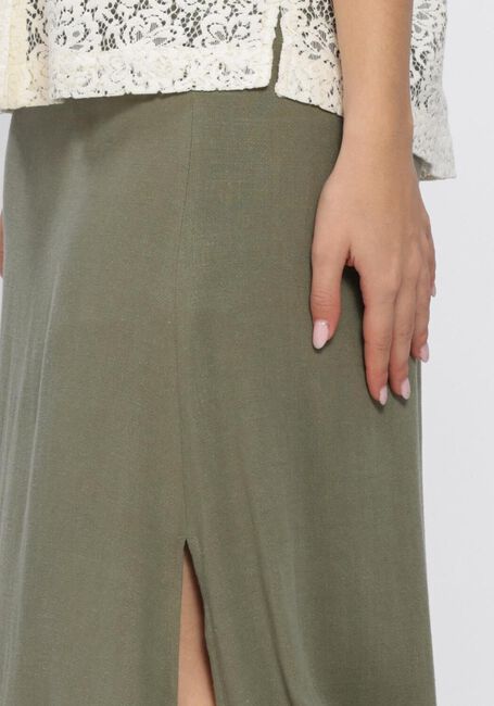 Groene SELECTED WOMEN Maxirok SLFVIVA HW ANKLE LINEN BLEND SKIRT - large