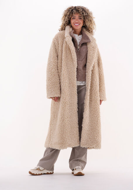 Beige SUMMUM Teddy jas COAT TEDDY - large