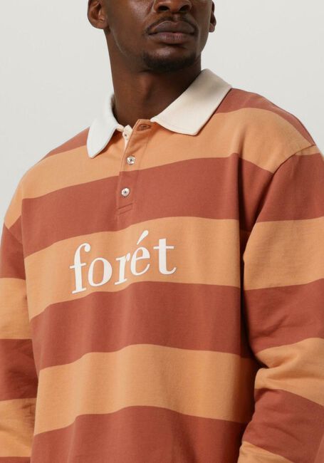 Oranje FORÉT Trui MATCH POLO SWEATSHIRT - large