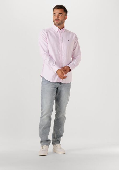 Roze TOMMY HILFIGER Casual overhemd HERITAGE OXFORD STRIPE RF SHIRT - large