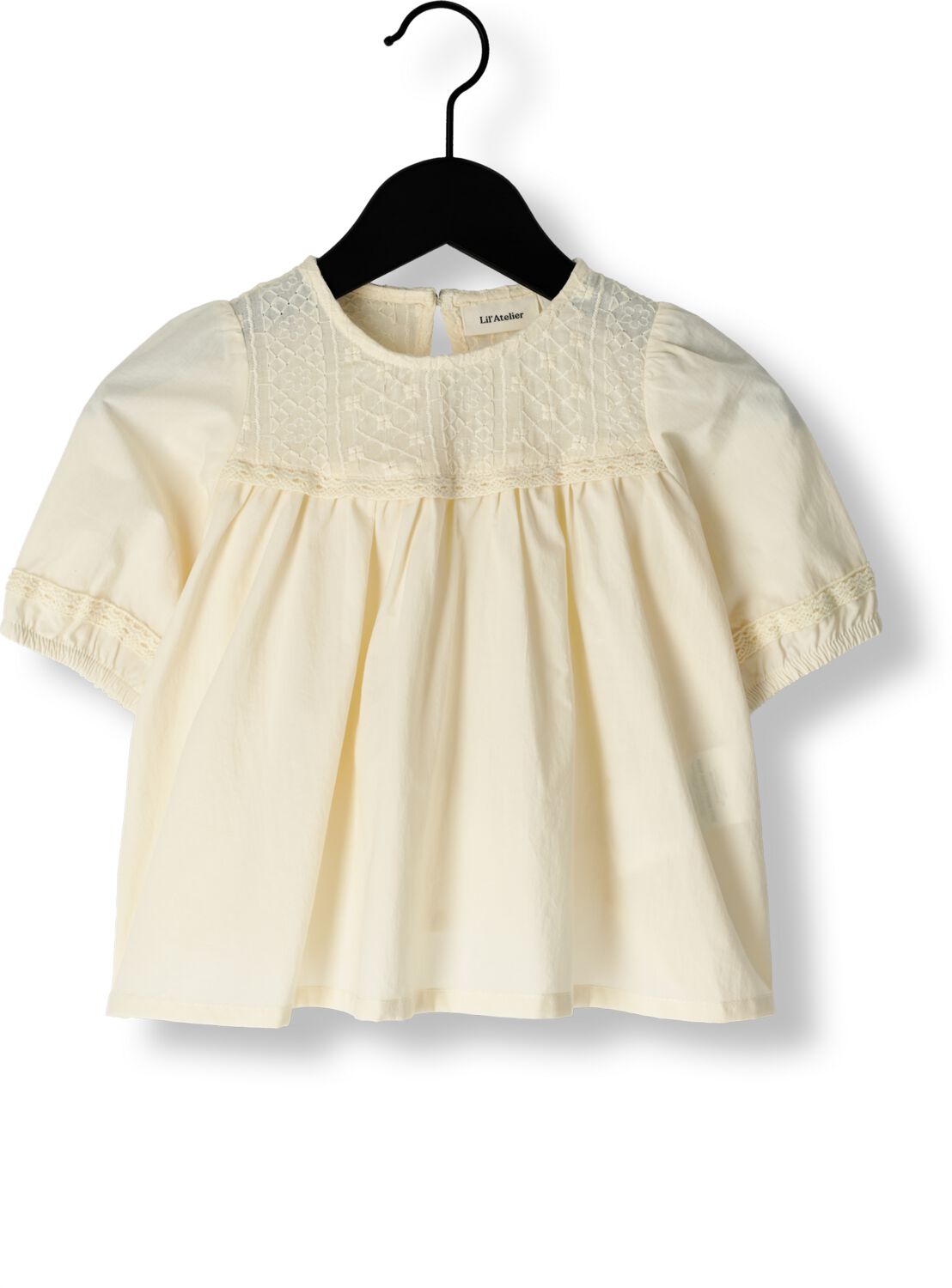 LIL' ATELIER Meisjes Blouses Nmfdaisy Ss Loose Shirt Lil Beige