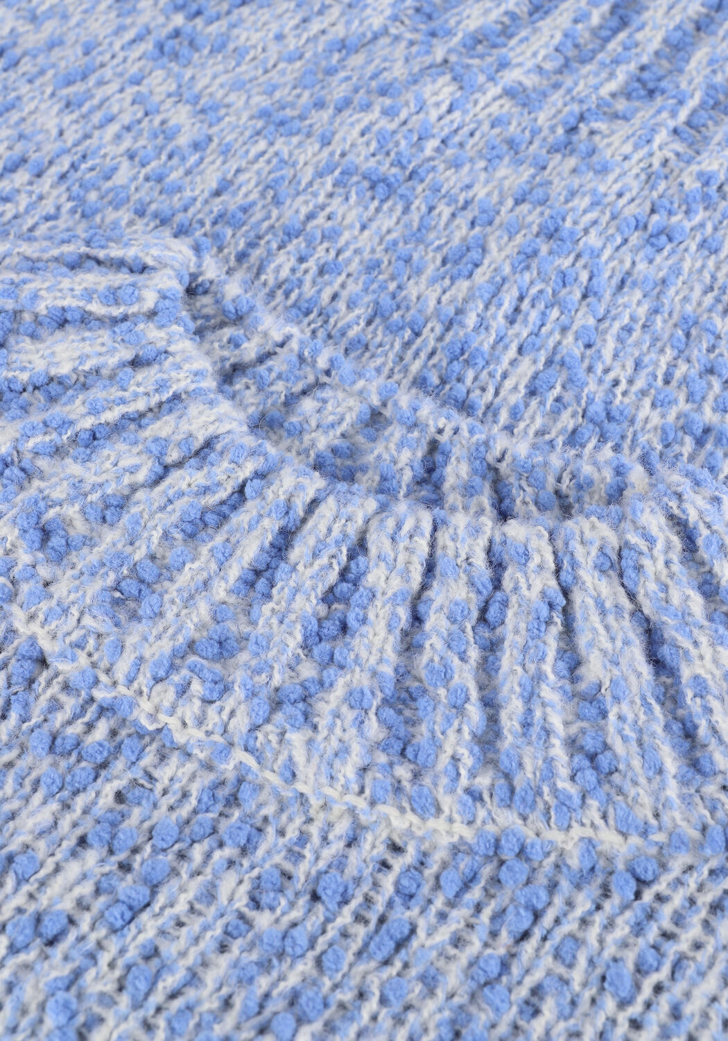 Blauwe SCOTCH & SODA Trui RELAXED FIT CRED NECK BOUCLE S - large