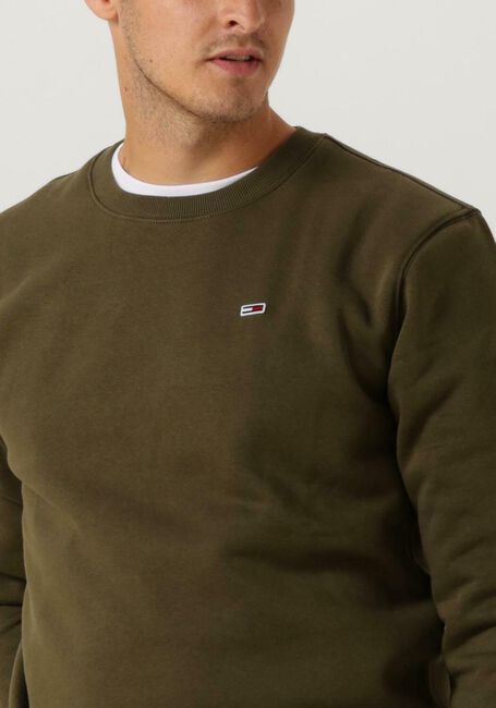 Groene TOMMY JEANS Sweater TJM REGULAR FLEECE C NECK - large