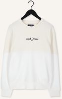 Witte FRED PERRY Sweater COLOURBLOCK SWEATSHIRT Witte FRED PERRY Sweater COLOURBLOCK SWEATSHIRT - medium