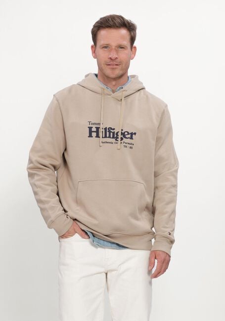 Beige TOMMY HILFIGER Sweater NAUTICAL GRAPHIC HOODIE - large