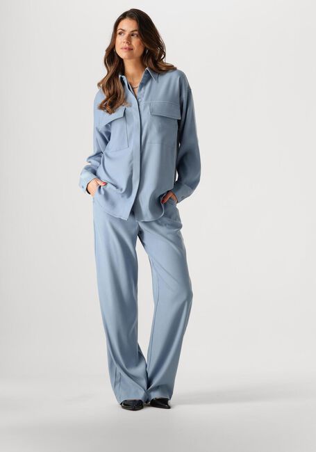Blauwe MINUS Pantalon LIVINA STRAIGHT LEG PANT - large