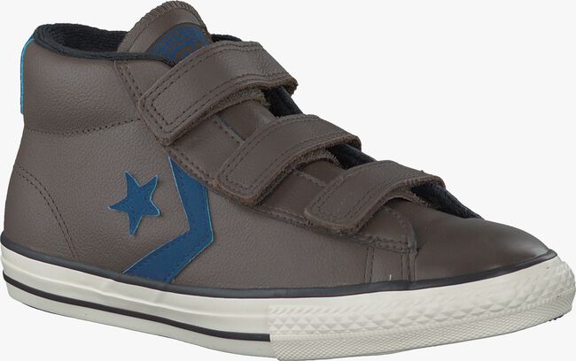 Bruine CONVERSE Sneakers STAR PLAYER MID 3V KIDS  - large