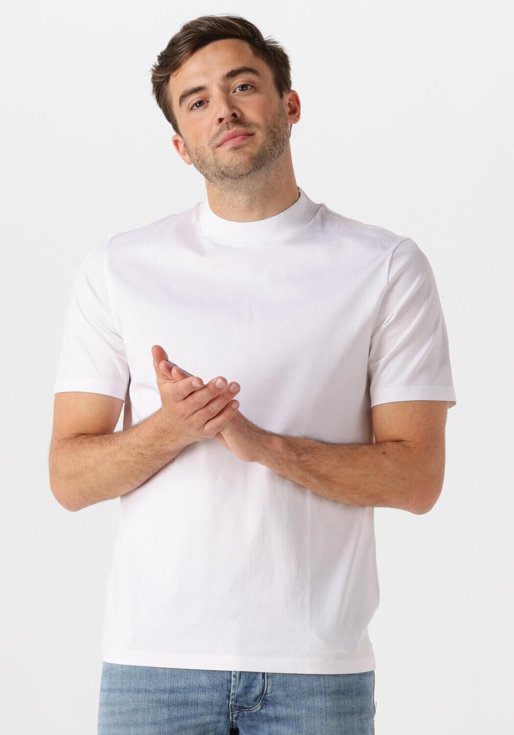 HUGO Heren Polo's & T-shirts Dimersom 10271881 Wit