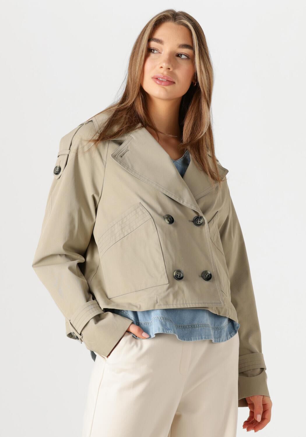 BEAUMONT Dames Jassen Gracy Short Trench Groen