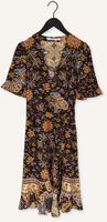 Zwarte SUMMUM Midi jurk WRAP DRESS PRINTED POLYESTER Zwarte SUMMUM Midi jurk WRAP DRESS PRINTED POLYESTER - medium
