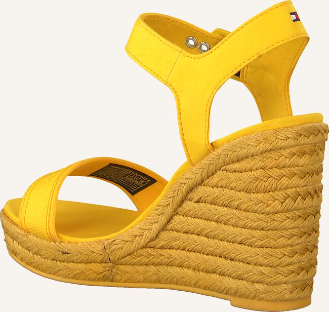 Gele TOMMY HILFIGER Platte sandalen COLORFUL TOMMY WEDGE SANDAL Gele TOMMY HILFIGER Platte sandalen COLORFUL TOMMY WEDGE SANDAL - large