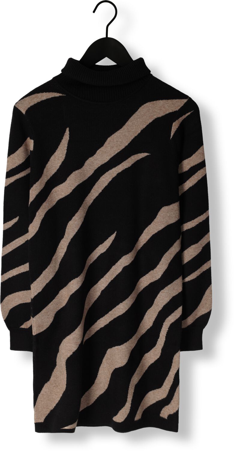 OBJECT Dames Jurken Objray L s Knit Rollneck Dress Zwart