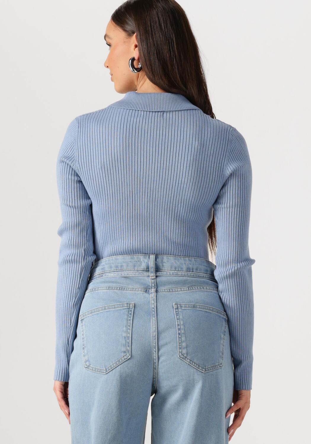 ENVII Dames Tops & T-shirts Enluna Ls Knit 7231 Lichtblauw