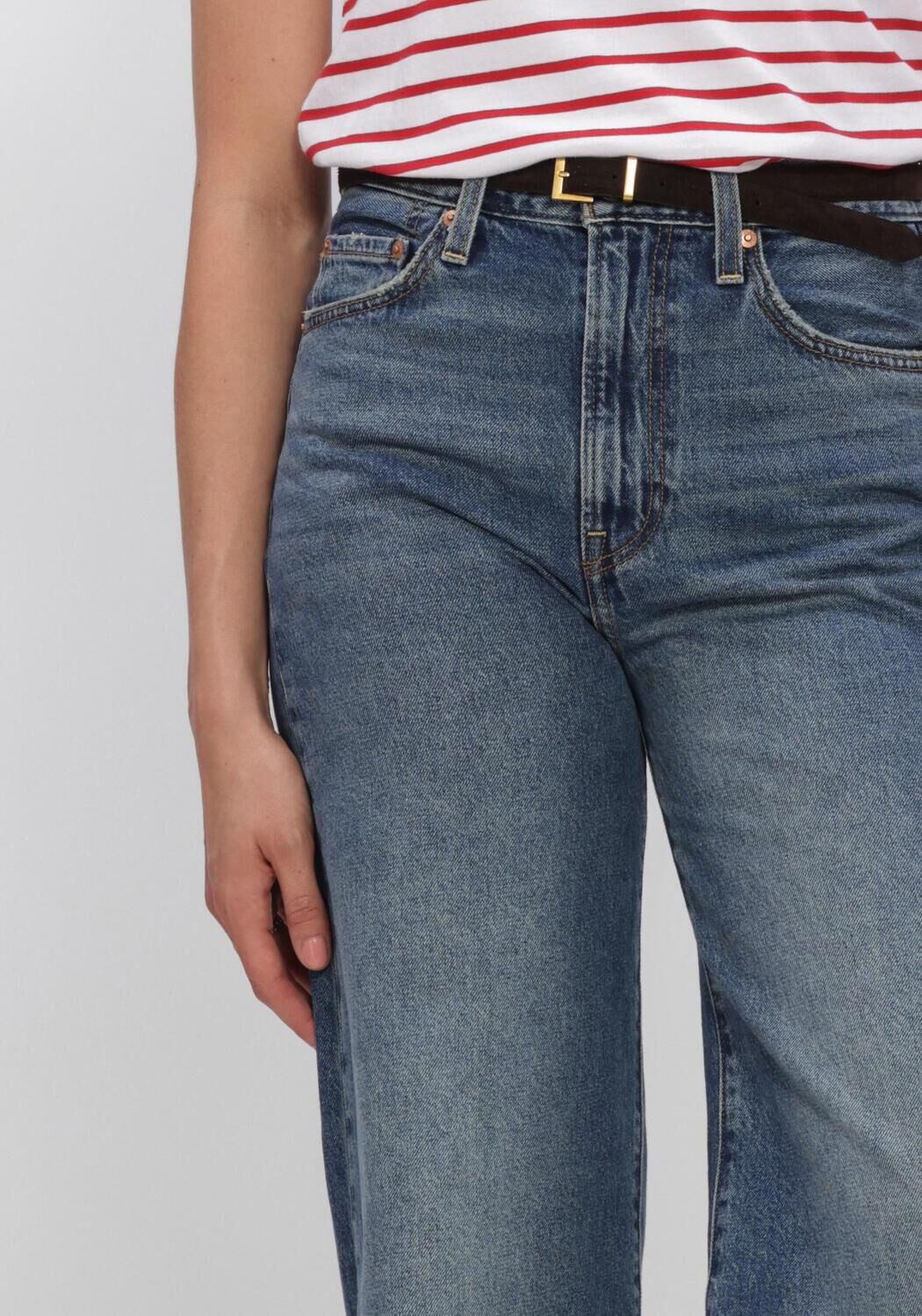 Blauwe LEVI'S Wide jeans RIBCAGE WIDE LEG H223 - large