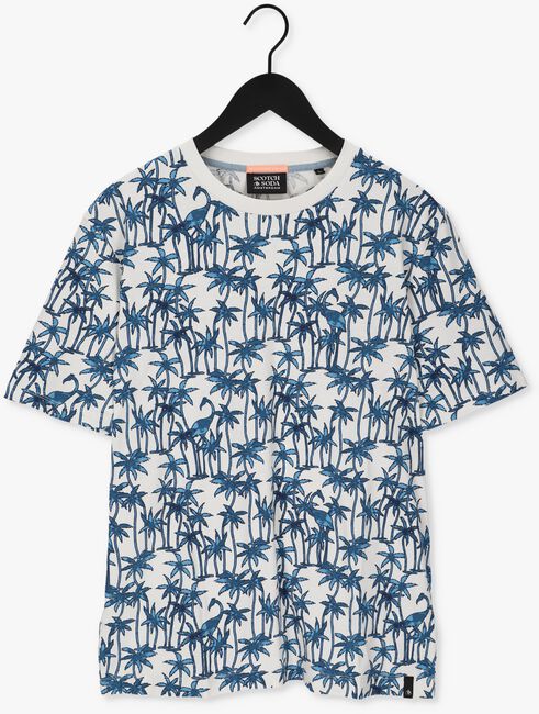 Gebroken wit SCOTCH & SODA T-shirt PRINTED JERSEY CREWNECK T-SHIRT IN ORGANIC COTTON - large
