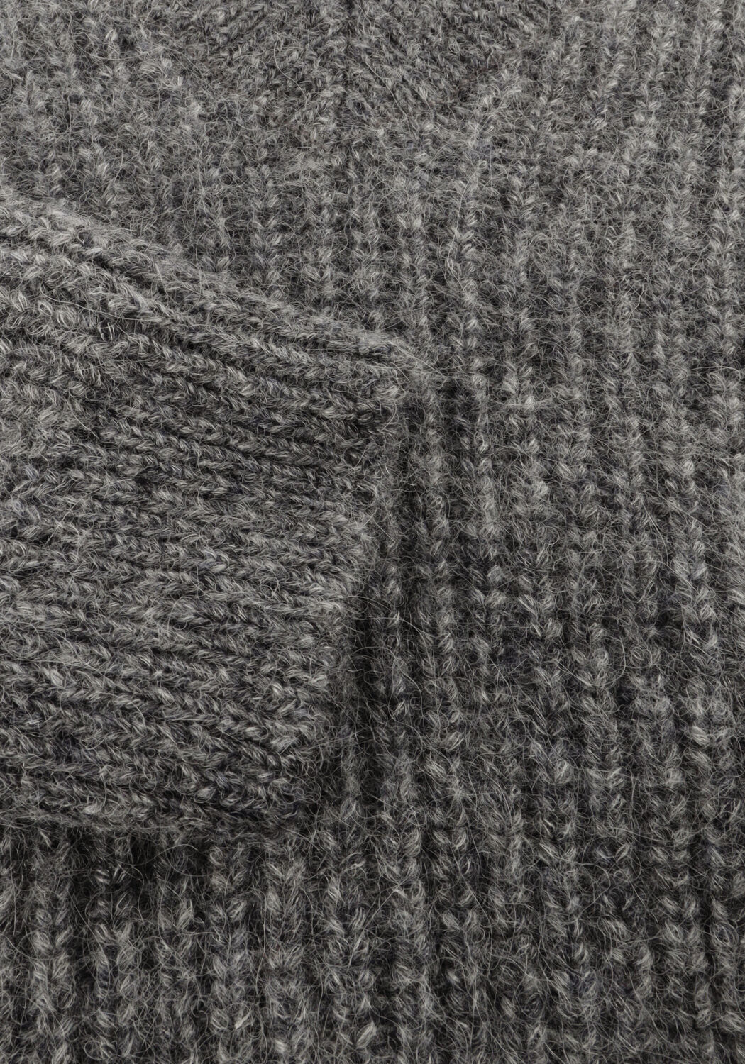 Grijze SELECTED WOMEN Trui SLFANJULI LS KNIT V-NECK - large