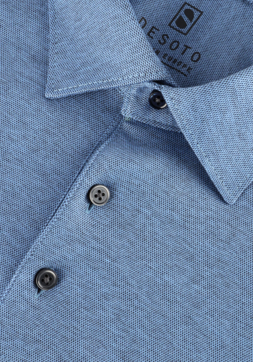 Lichtblauwe DESOTO Polo DESOTO POLO KENT 1/2 - large