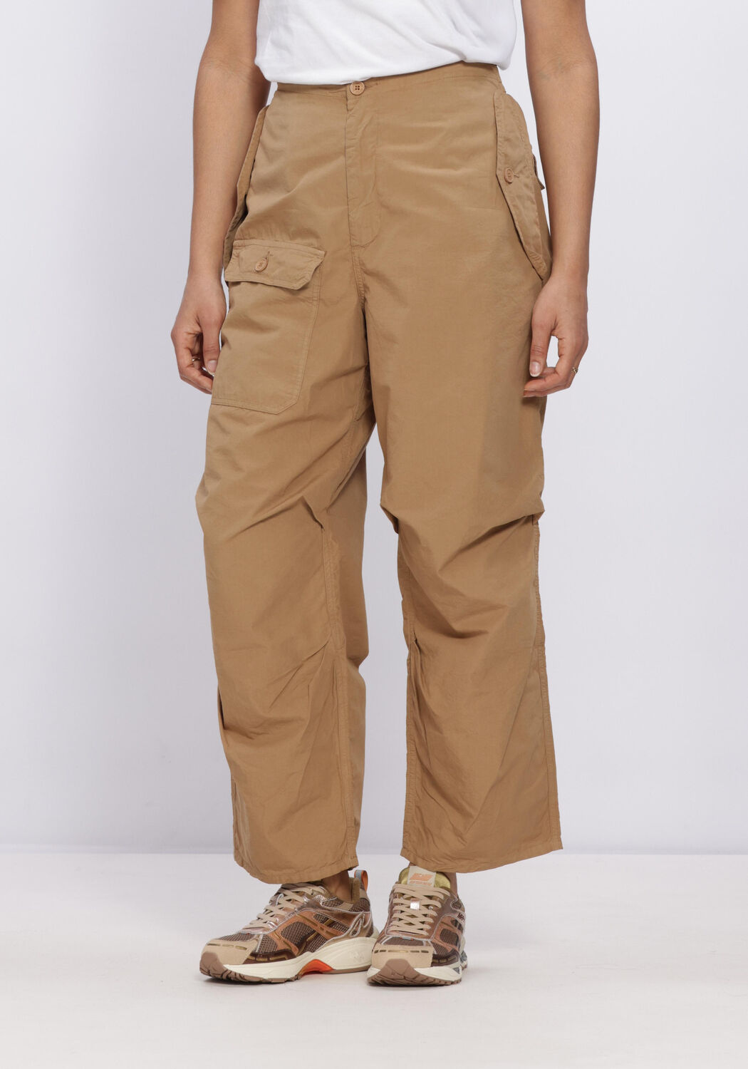 Bruine PENN & INK Wijde broek TROUSERS - large