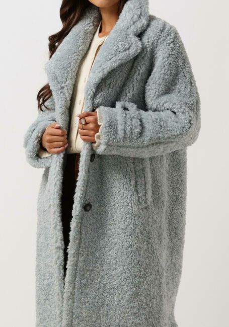 Blauwe BEAUMONT Teddy jas TEDDY STATEMENT COAT - large