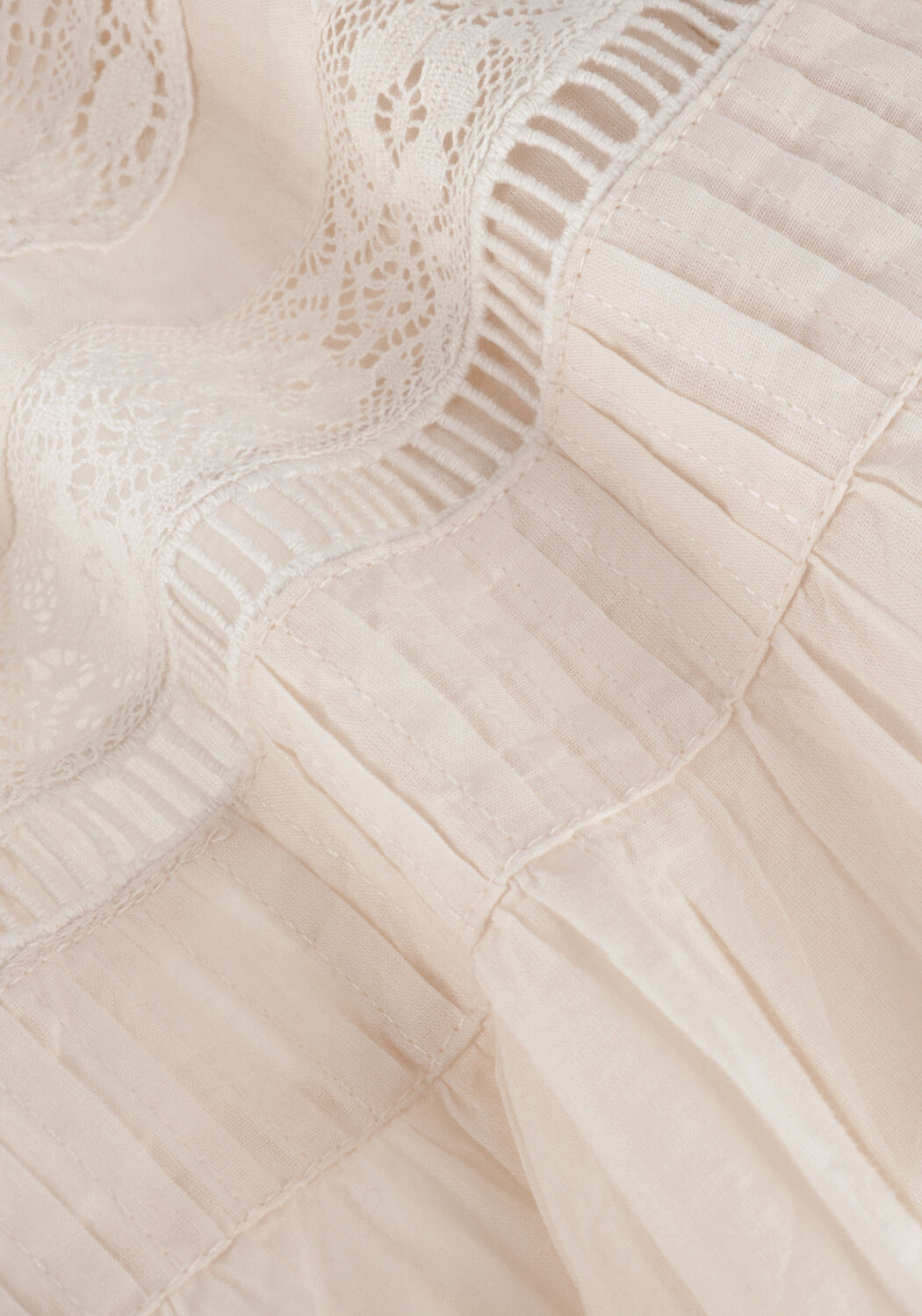 Witte SUMMUM Blouses TOP COTTON VOILE - large