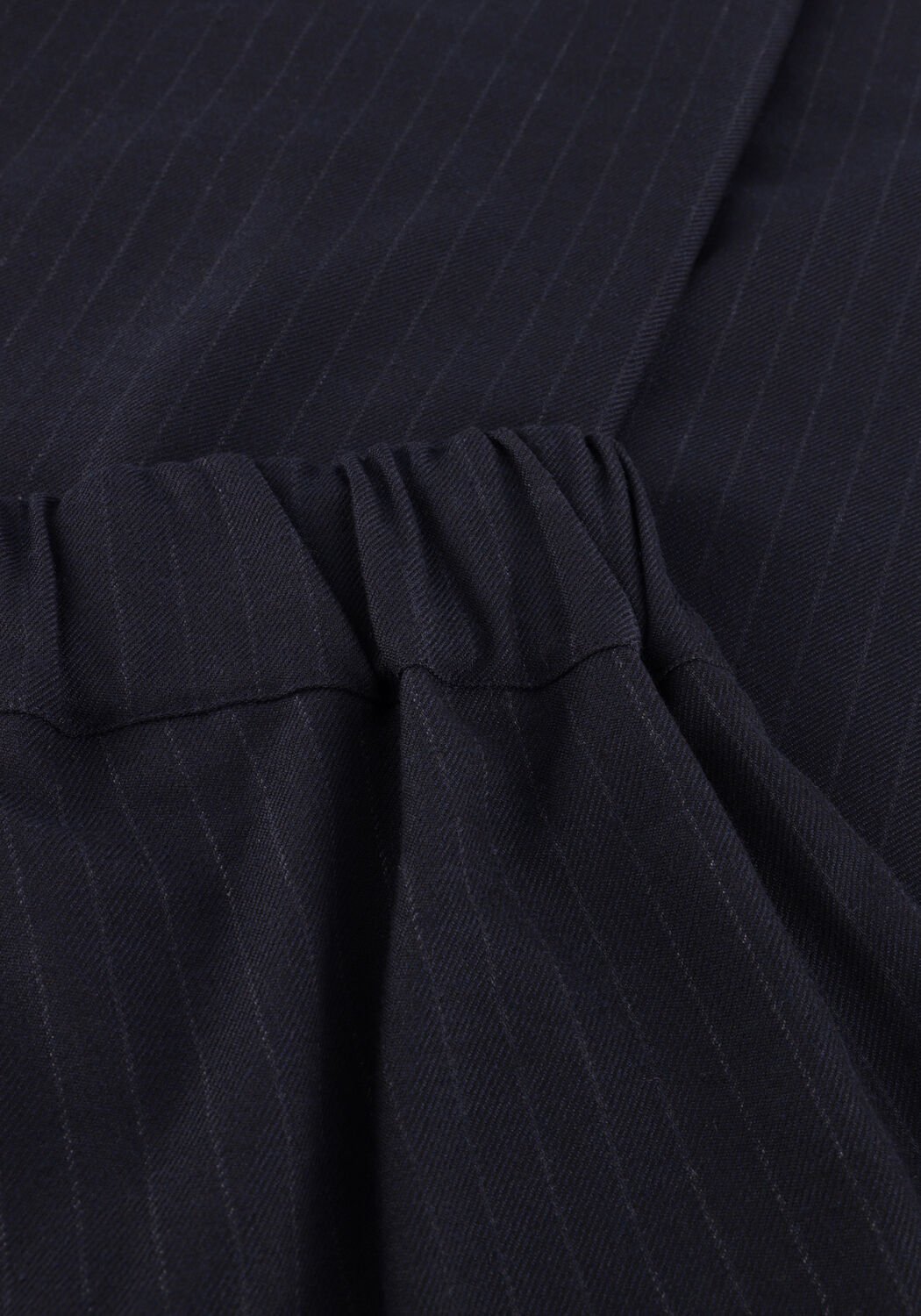 Donkerblauwe BY-BAR Wijde broek BENJI PINSTRIPE PANTS - large