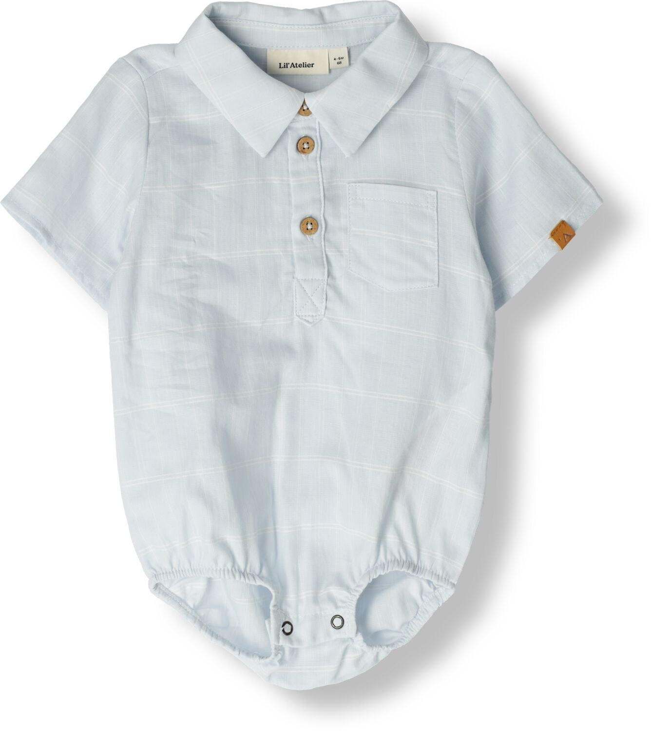LIL' ATELIER Baby Blouses & Overhemden Nbmfrido Ss Loose Body Shirt Lil Lichtblauw