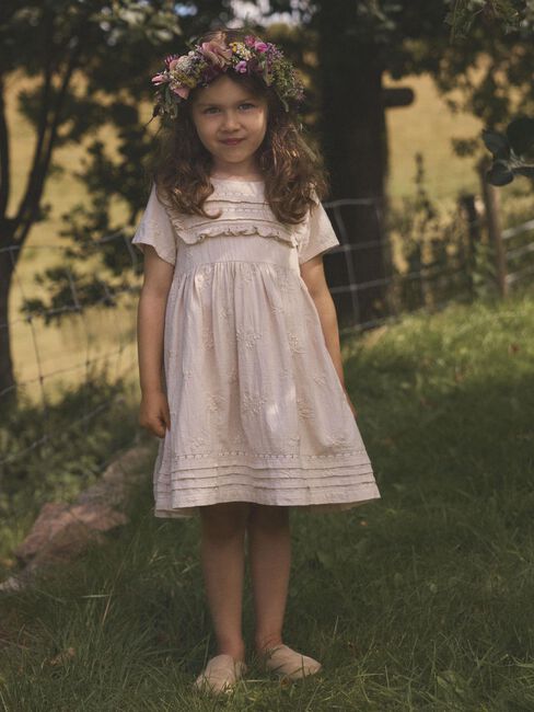 Beige LIL' ATELIER Mini jurk NMFFERONIA SS LOOSE DRESS LIL - large