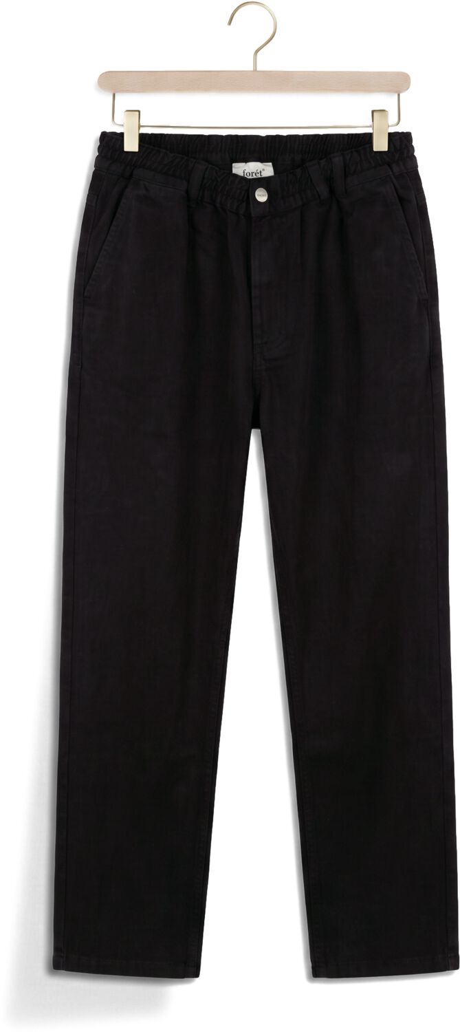 FORÉT Forét Heren Broeken Clay Twill Pants Zwart