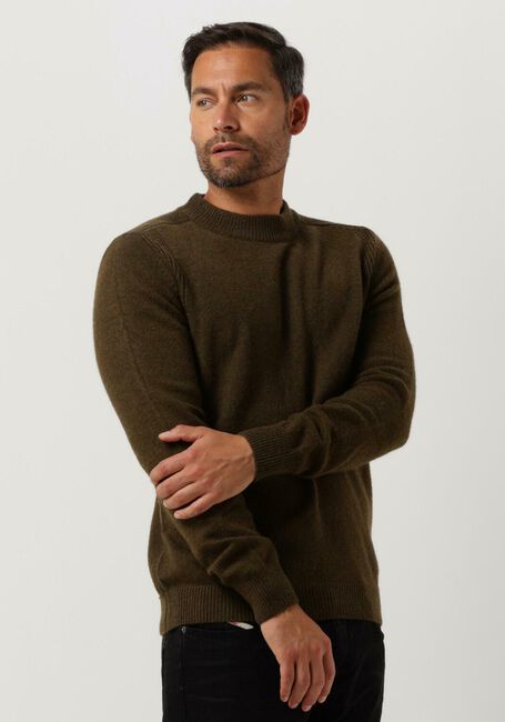Donkergroene ANERKJENDT Trui AKRICO LAMBSWOOL KNIT - large