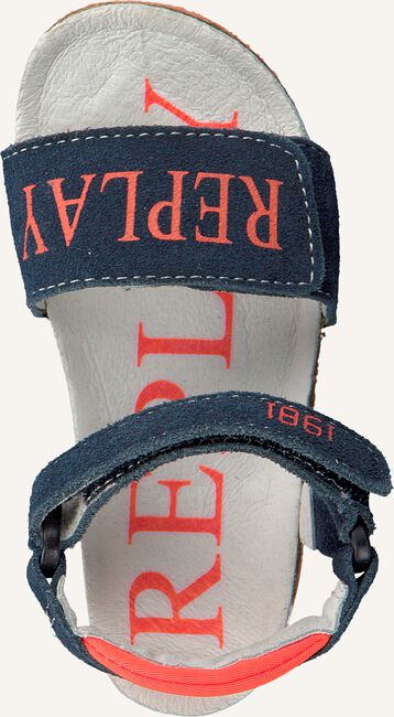 Blauwe REPLAY Platte sandalen MELBOURNE Blauwe REPLAY Platte sandalen MELBOURNE - large