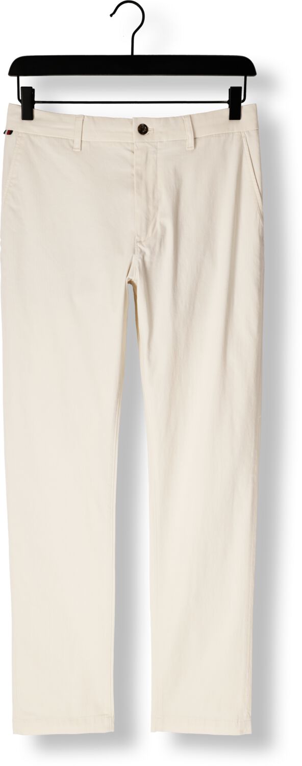 TOMMY HILFIGER Heren Broeken Bleecker Printed Structure Chino Wit