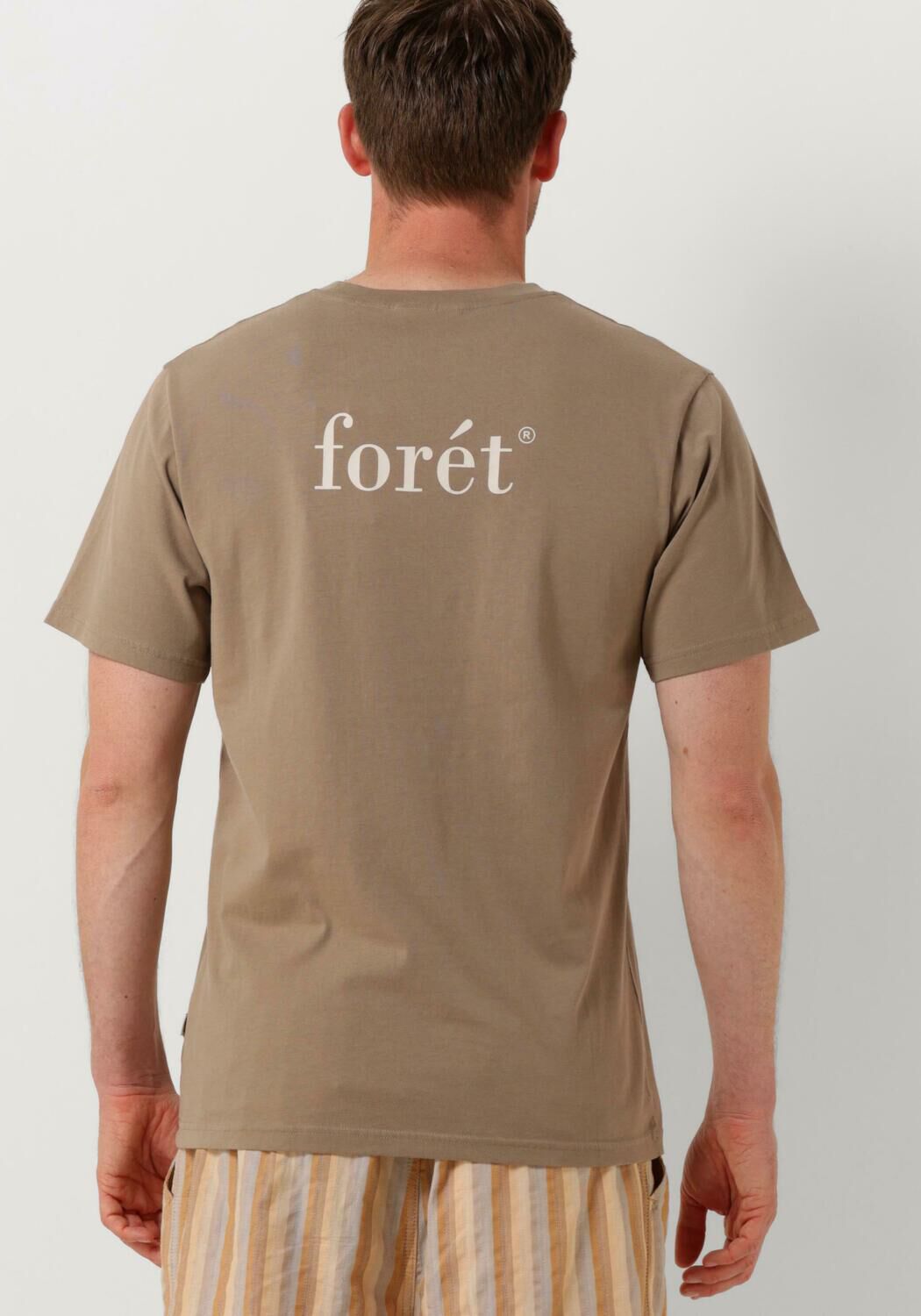 FORÉT Forét Heren Polo's & T-shirts Still T-shirt Taupe