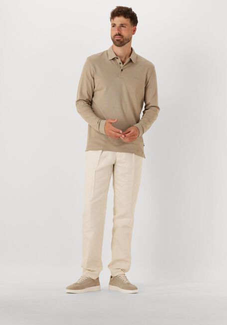 Creme PROFUOMO Chino TROUSER RF HERRINGBONE - large