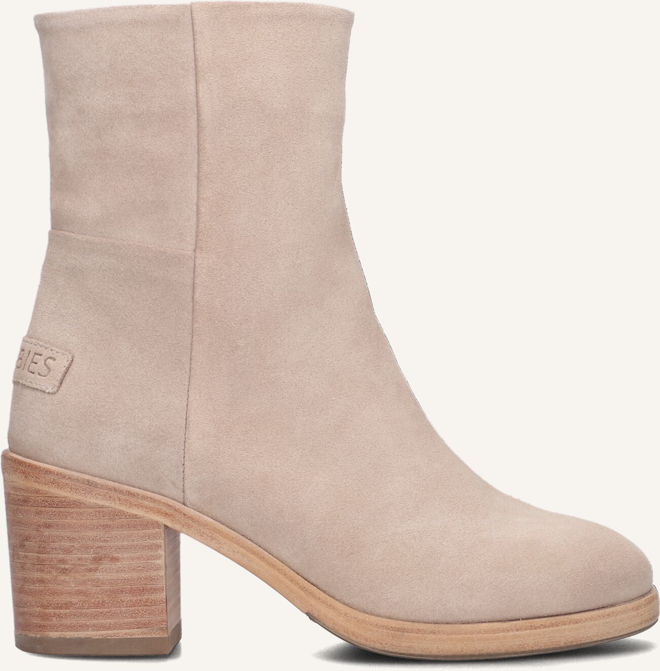Beige SHABBIES Enkellaarsjes 183020354 SHS1378 Omoda
