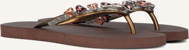 Bruine UZURII Teenslippers HEART BRONZE Bruine UZURII Teenslippers HEART BRONZE - large