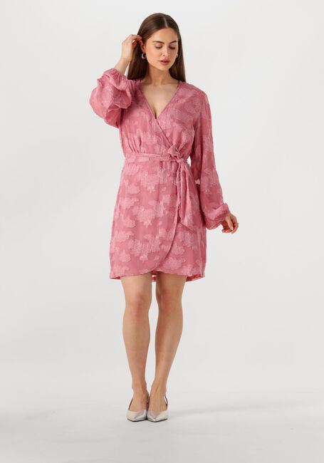 Roze AAIKO Mini jurk ELOISE CHIFFON FLOWER PES 509 - large