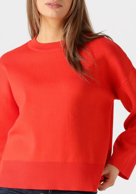 Rode OBJECT Trui OBJELLY L/S OZ O-NECK KNIT DIV - large