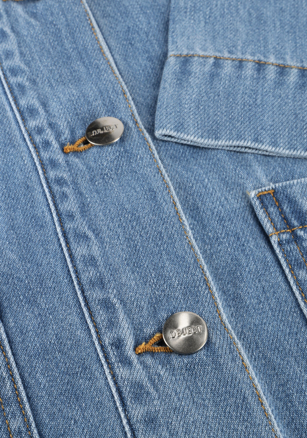 Lichtblauwe OBJECT Spijkerjas OBJROSIE RE L/S OVERSHIRT - large