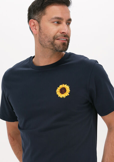 Blauwe FORÉT T-shirt PLANT - large