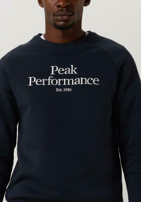 Blauwe PEAK PERFORMANCE Trui M ORIGINAL CREW - large