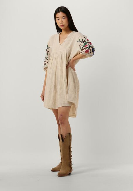 Zand BY-BAR Mini jurk PHILOU EMBROIDERY DRESS - large