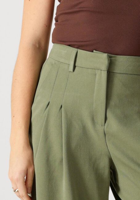 Khaki MSCH COPENHAGEN Wijde broek MSCHHENRIKA HW PANTS - large