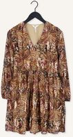 Bruine OBJECT Mini jurk BRITNEY L/S SHORT DRESS Bruine OBJECT Mini jurk BRITNEY L/S SHORT DRESS - medium