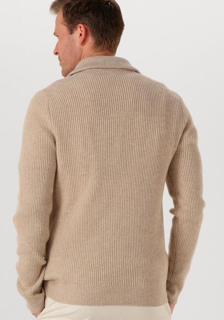 Beige PROFUOMO Trui PULLOVER HALF ZIP - large
